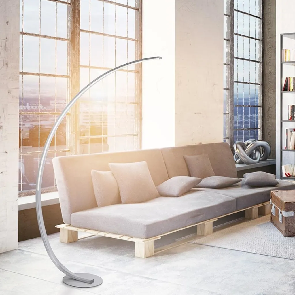 Straluma Smart vloerlamp boog aluminium inclusief dimbaar LED> Vloerlampen|Smart lampen