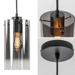 Straluma Smoke glazen hanglamp cilinder met verloop></noscript> Keukenverlichting|Hanglampen