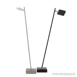 Straluma Staande leeslamp Blok zwart incl.dimmer></noscript> Vloerlampen|Leeslampen