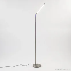 Straluma Staande leeslamp nikkel met dimmer> Vloerlampen|Leeslampen