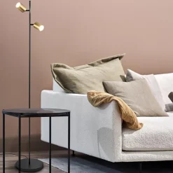 Straluma Staande leesspot 2L Bounce zwart/goud></noscript> Vloerlampen|Klassieke Verlichting