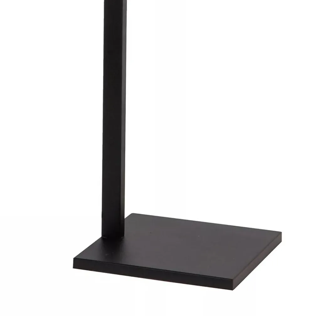 Straluma Staande schemerlamp mat zwart met linnen kap> Vloerlampen|Schemerlampen