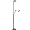 Straluma Staande uplighter+leesarm zwart dim.cct> Vloerlampen|Leeslampen