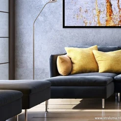 Straluma Stalen lees/vloerlamp LED dim to warm></noscript> Vloerlampen|Leeslampen