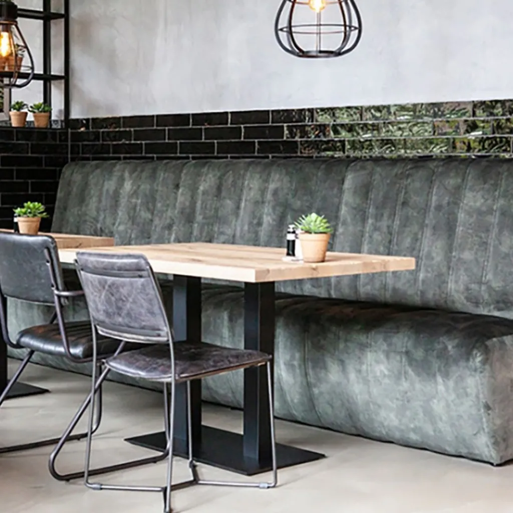 Straluma Stijlvolle eetkamerbank Maria antraciet> Banken