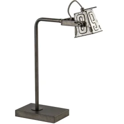Straluma Stoere industriele tafel/bureaulamp black steel> Bureaulampen|Leeslampen