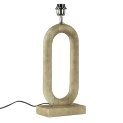 Straluma Stoere lampvoet hout naturel Light and Living> Tafellampen|Lampenvoeten