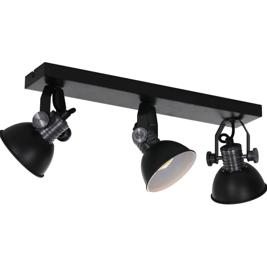 Straluma Stoere 3-lichts plafondspot GU10 inclusief LED> Plafondlampen|Opbouwspots