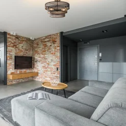 Straluma Stoere ronde plafondlamp mat zwart metaal 56 cm><noscript><img width=