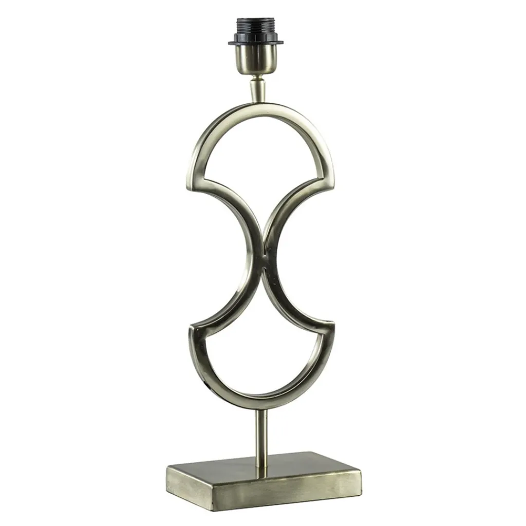 Straluma Strak klassieke lampvoet Riava licht goud> Tafellampen|Lampenvoeten