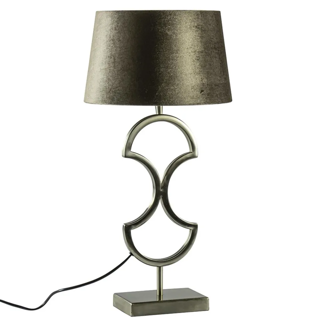 Straluma Strak klassieke lampvoet Riava licht goud> Tafellampen|Lampenvoeten