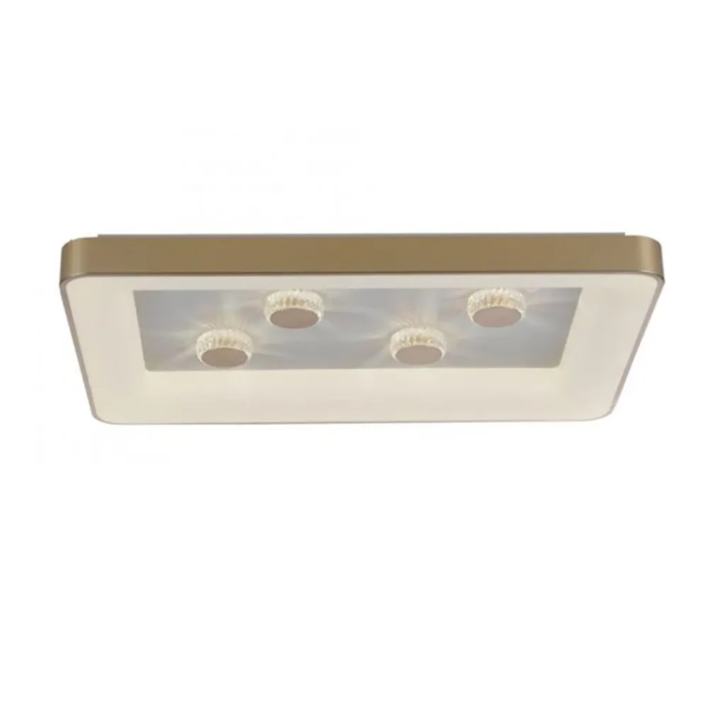 Straluma Strak klassieke LED plafondlamp goud met kristaleffect> Plafondlampen|Wandlampen