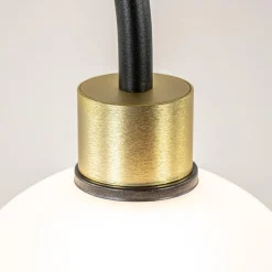 Straluma Strak klassieke tafellamp zwart met opaal glas></noscript> Tafellampen|Luxe Verlichting