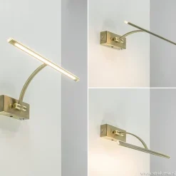 Straluma Strak klassieke wandlamp brons dimbaar LED><noscript><img width=