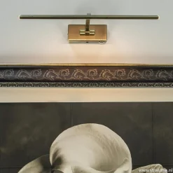 Straluma Strak klassieke wandlamp brons dimbaar LED><noscript><img width=