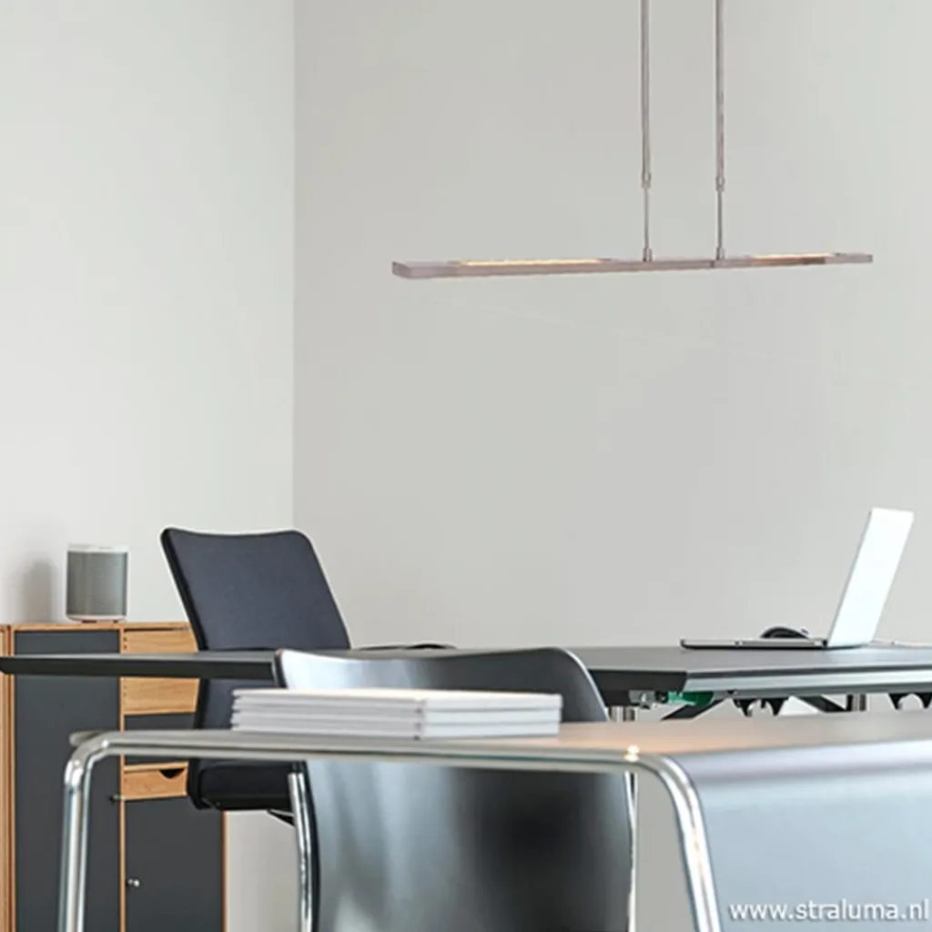 Straluma Strakke hanglamp LED staal incl. dimmer> Hanglampen|Eettafellampen
