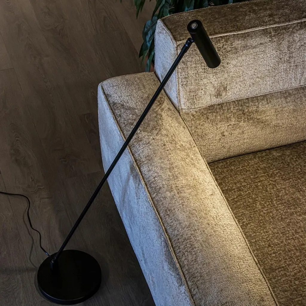 Straluma Strakke zwarte design vloerlamp LED> Vloerlampen|LED Leeslampen