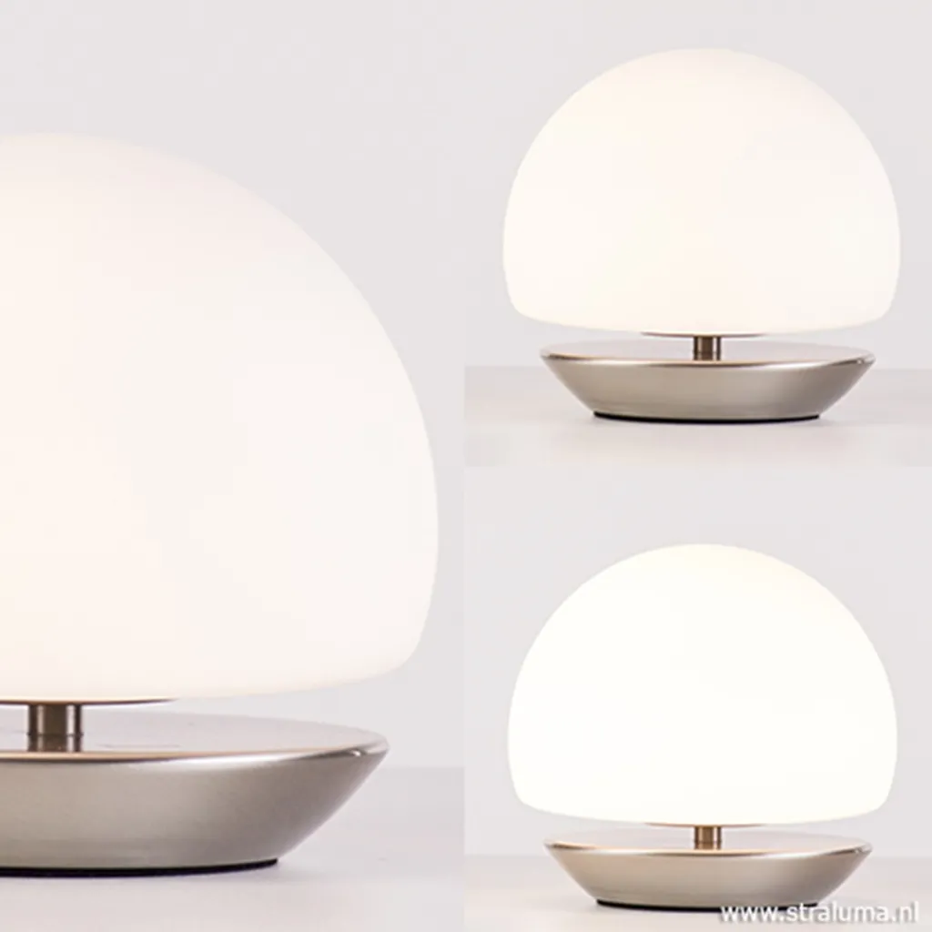 Straluma Tafellamp Ancilla bolglas 3-stappen dimbaar> Tafellampen|Nachtkastlampen
