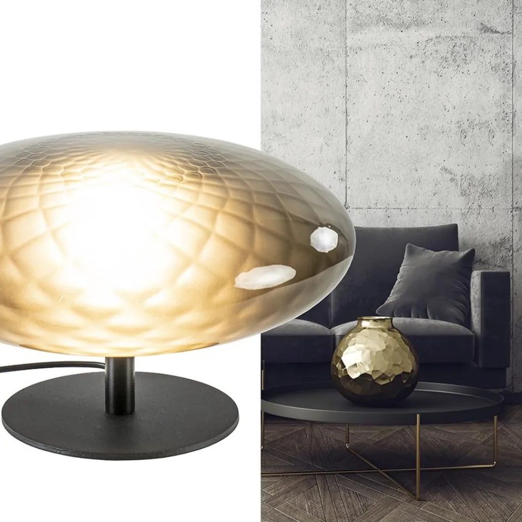 Straluma Tafellamp Bottega 40 zwart/smoke glas> Tafellampen|Design Verlichting