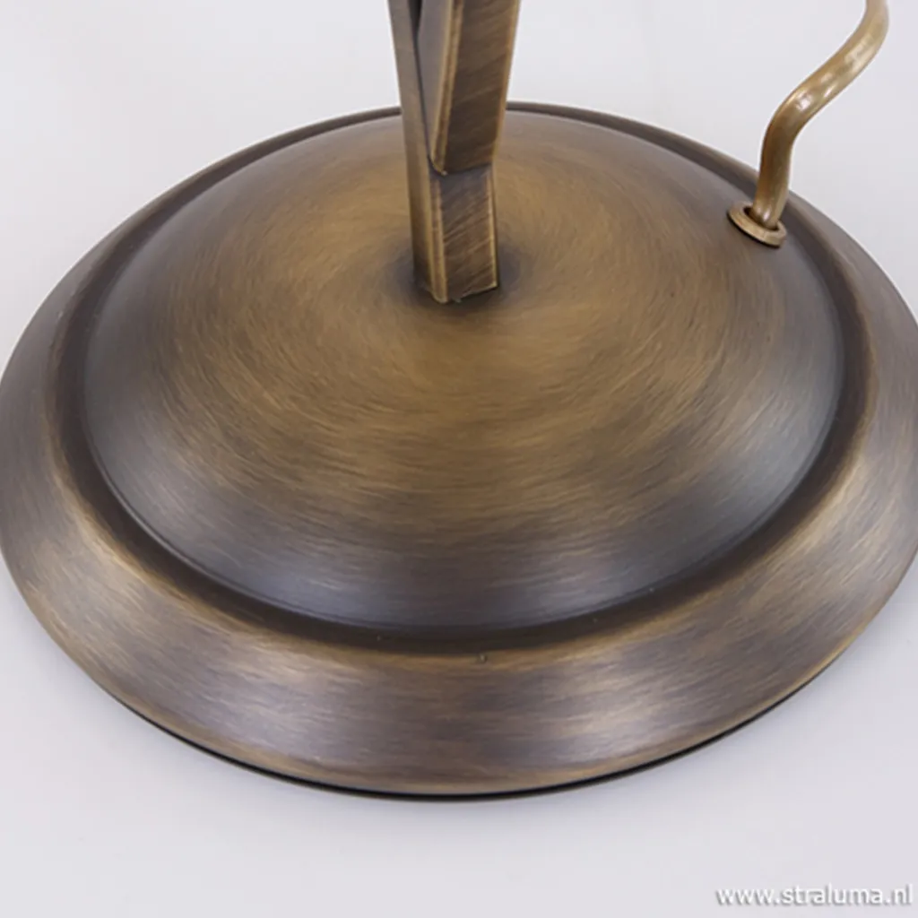 Straluma Tafellamp Capri brons/Glas> Nachtkastlampen|Woonkamerlampen