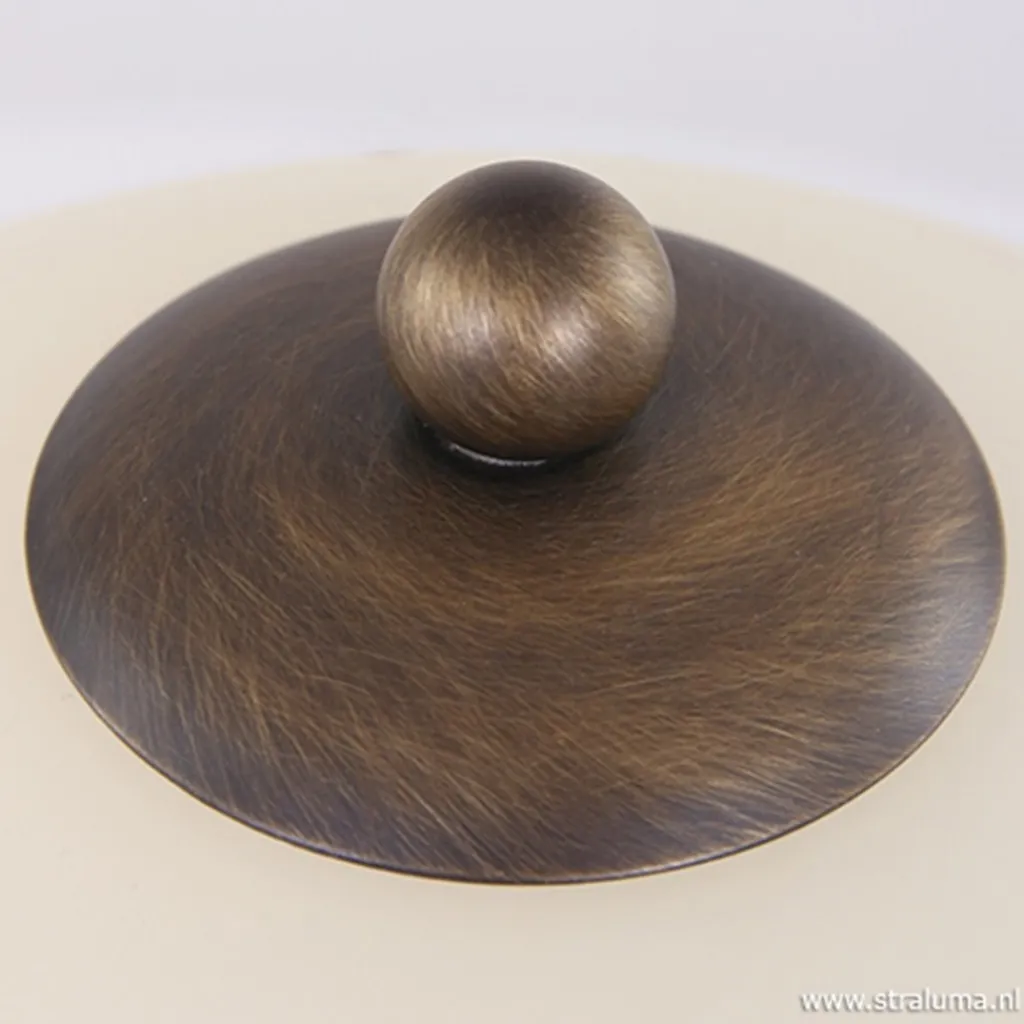 Straluma Tafellamp Capri brons/Glas> Nachtkastlampen|Woonkamerlampen