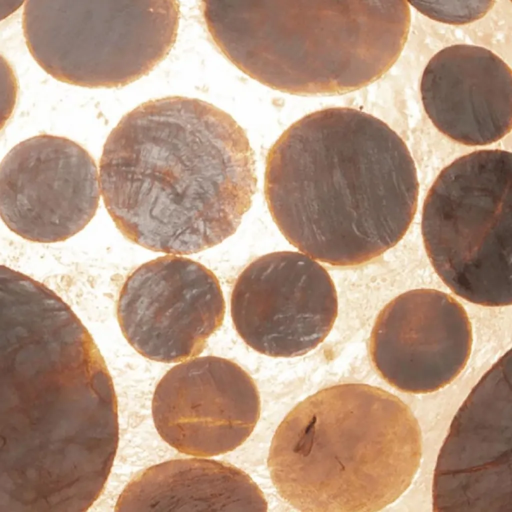 Straluma Tafellamp Coin schelpen ufo gold 40cm> Schelpenlampen|Woonkamerlampen