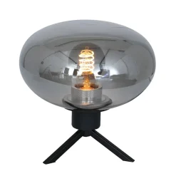 Straluma Tafellamp driepoot ufo smoke glas> Tafellampen|Driepoot lampen