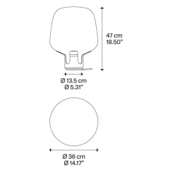 Straluma Tafellamp Flar medium champagne/honey></noscript> Tafellampen|Design Verlichting