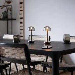 Straluma Tafellamp Humble Two goud/smoke oplaadbaar><noscript><img width=