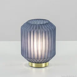 Straluma Tafellamp Ivot op batterij mat blauw klein> Tafellampen|Light and Living
