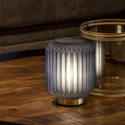 Straluma Tafellamp Ivot op batterij mat blauw klein><noscript><img width=