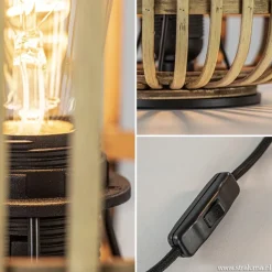 Straluma Tafellamp lantaarn bamboe><noscript><img width=