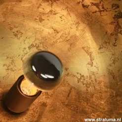 Straluma Tafellamp Larino gunmetal/goldleaf 30cm><noscript><img width=