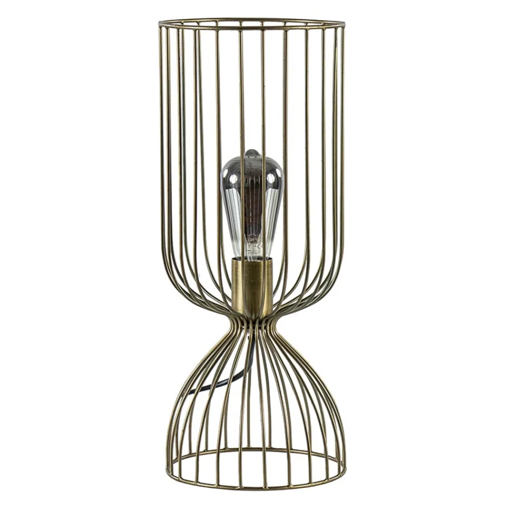 Straluma Tafellamp Lazar van Light and Living antiek brons draad> Draadlampen|Light and Living