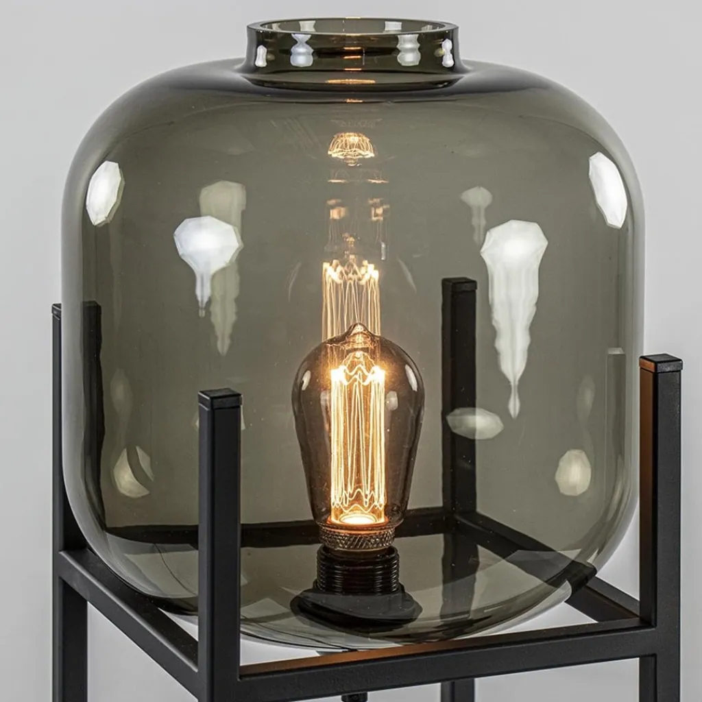 Straluma Tafellamp Lett frame zwart/smoke glas> Tafellampen|Design Verlichting