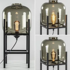 Straluma Tafellamp Lett frame zwart/smoke glas><noscript><img width=