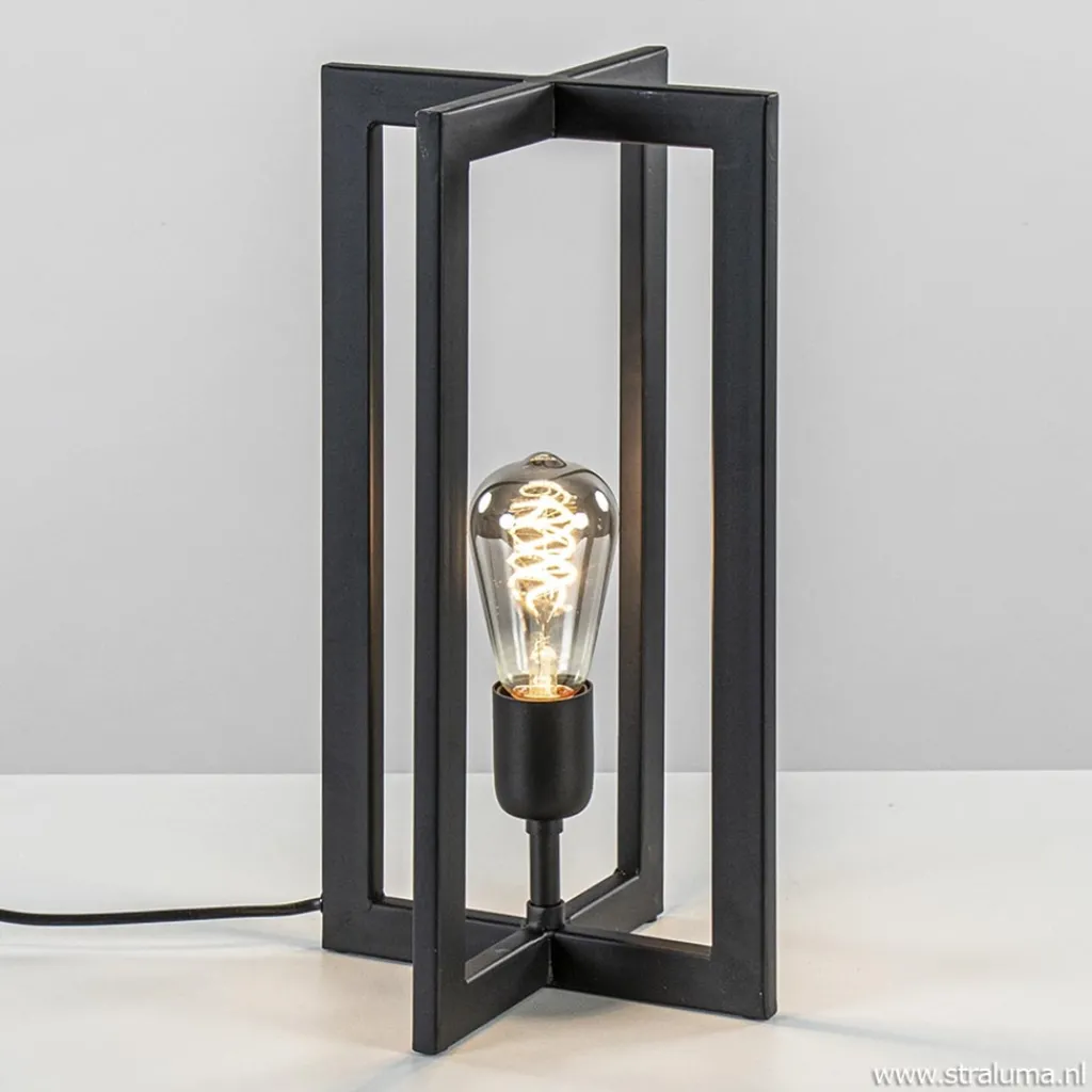 Straluma Tafellamp Mace 40cm zwart> Tafellampen|Light and Living