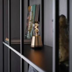 Straluma Tafellamp met oplaadbare batterij goud/smoke dimbaar><noscript><img width=