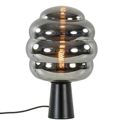 Straluma Tafellamp Misty zwart + titanium glas> Tafellampen|Light and Living