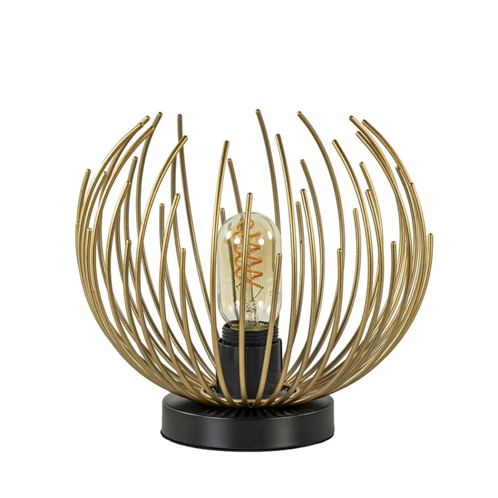 Straluma Tafellamp Nest klein zwart/matgoud> Tafellampen|Decoratieve Verlichting