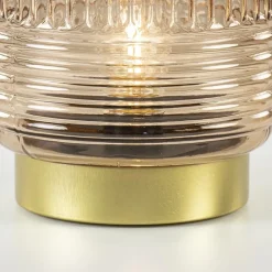 Straluma Tafellamp op batterij Lipa amber glas><noscript><img width=