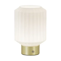 Straluma Tafellamp op batterij wit/goud 3-standen dimbaar> Tafellampen|Woonkamerlampen