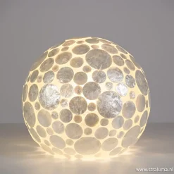 Straluma Tafellamp schelpen bol wit> Schelpenlampen|Woonkamerlampen