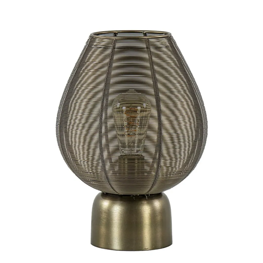 Straluma Tafellamp Suneko 34cm draad brons> Draadlampen|Light and Living