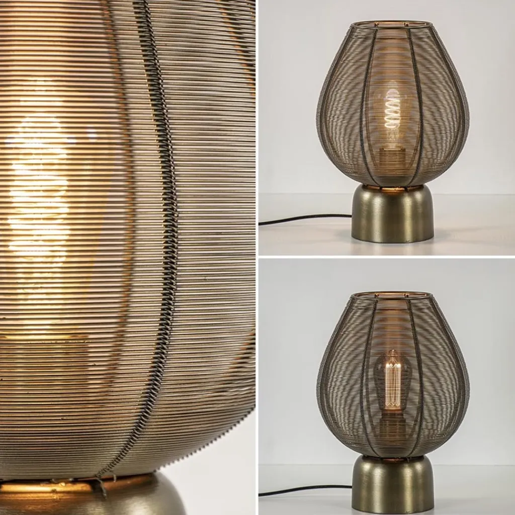 Straluma Tafellamp Suneko 34cm draad brons> Draadlampen|Light and Living