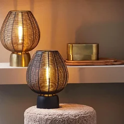 Straluma Tafellamp Suneko 34cm draad brons><noscript><img width=