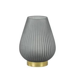 Straluma Tafellamp Tajera op batterij mat grijs/goud> Tafellampen|Light and Living