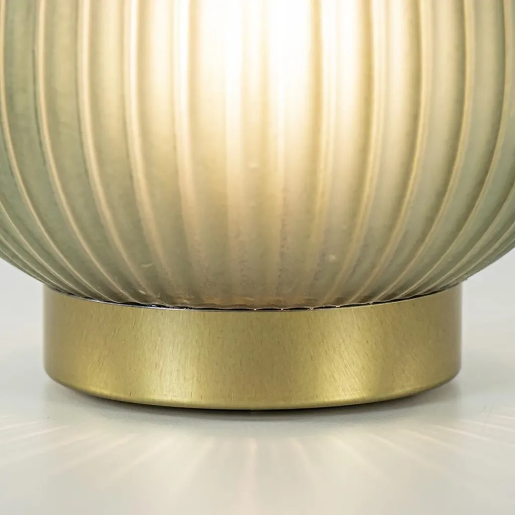 Straluma Tafellamp Tajera op batterij donker groen/goud> Tafellampen|Light and Living