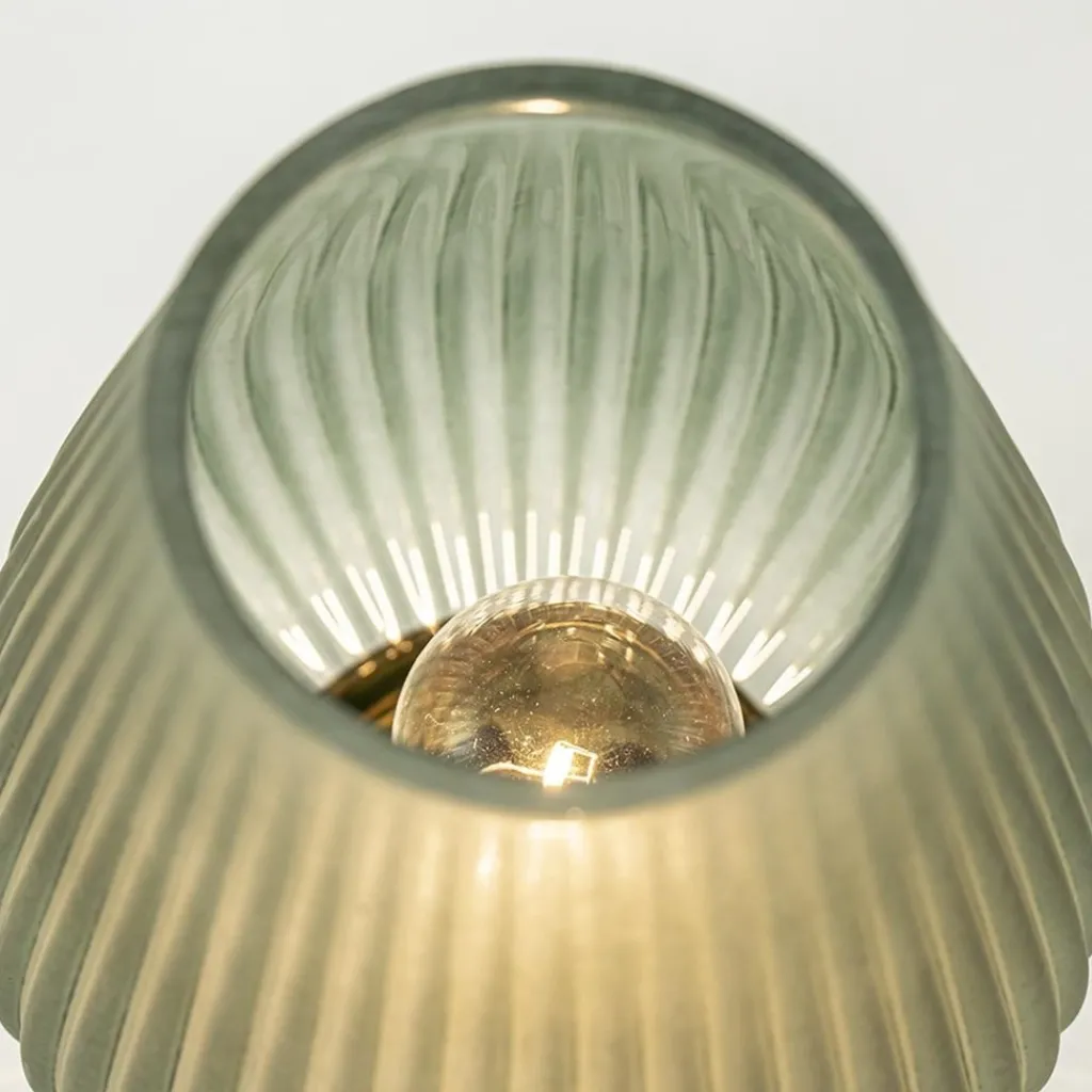 Straluma Tafellamp Tajera op batterij donker groen/goud> Tafellampen|Light and Living