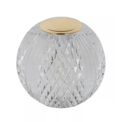 Straluma Tafellamp transparant/goud oplaadbaar> Tafellampen|LED Tafellampen